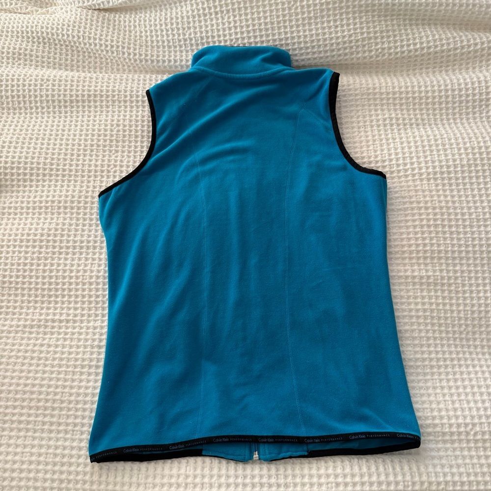 Calvin Klein Performance Vibrant Blue Fleece Vest - Picture 6 of 6